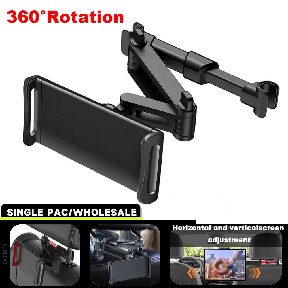 Toddler Tablet Accessories - Stretchable Car Headrest Tablet Holder for