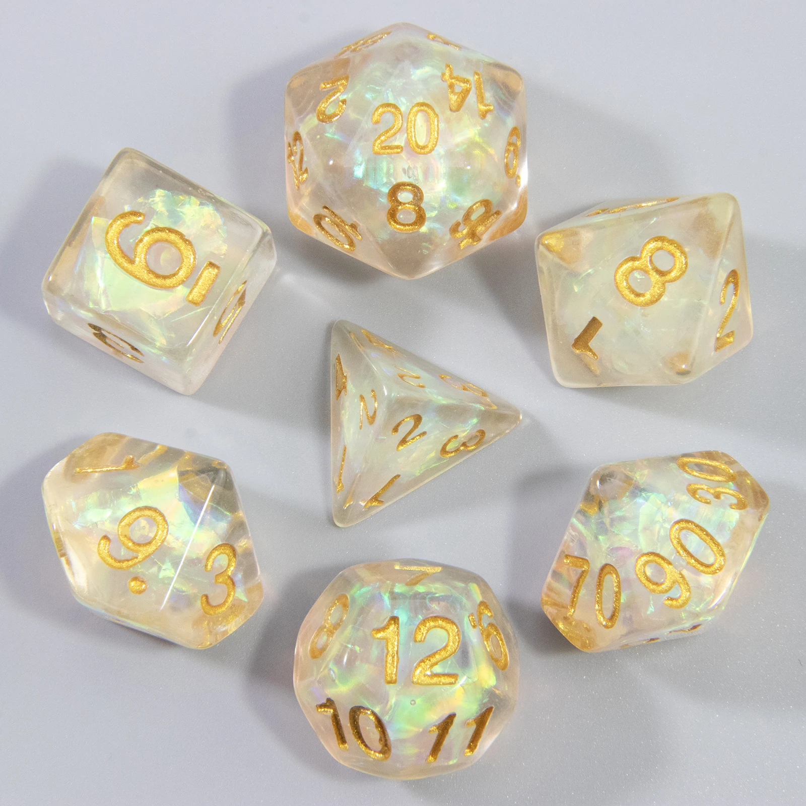 Tablet Accessories Set - New Sequin Dice - Polyhedral Dice