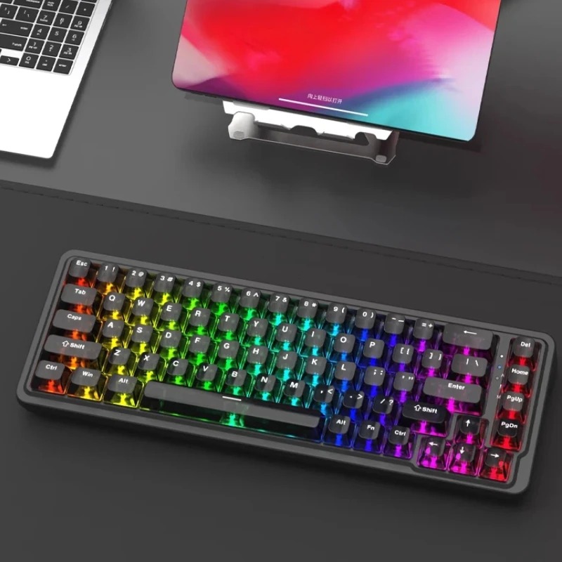 Tablet Accessories Keyboard - REDRAGON Henry68 Wireless Bluetooth Keyboards RGB