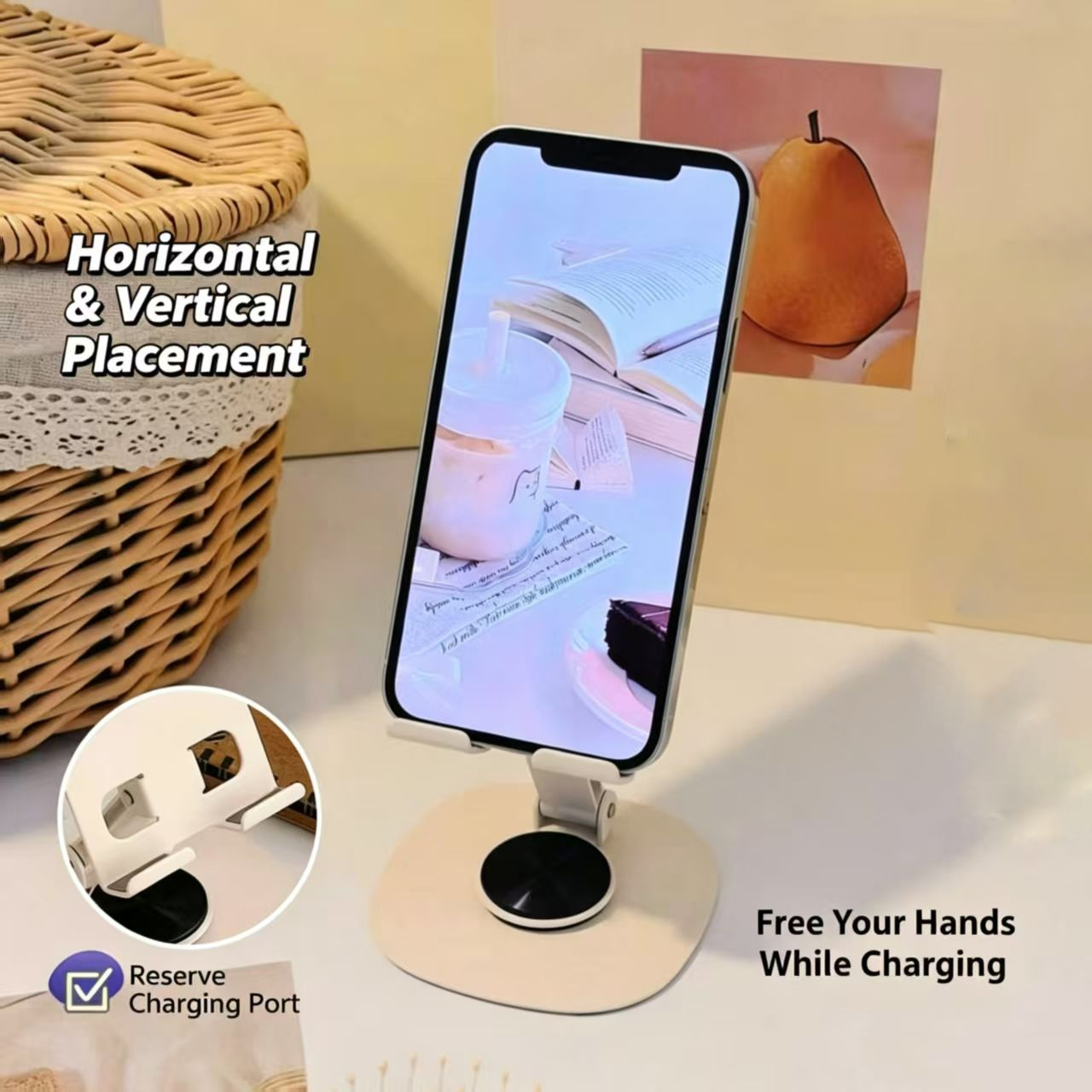 Cream Style Carbon Steel Porta - đánh giá và giá Tablet Stand Adjustable