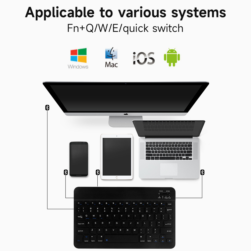 Bluetooth Keyboard for IOS And - đánh giá và giá Tablet Accessories Keyboard