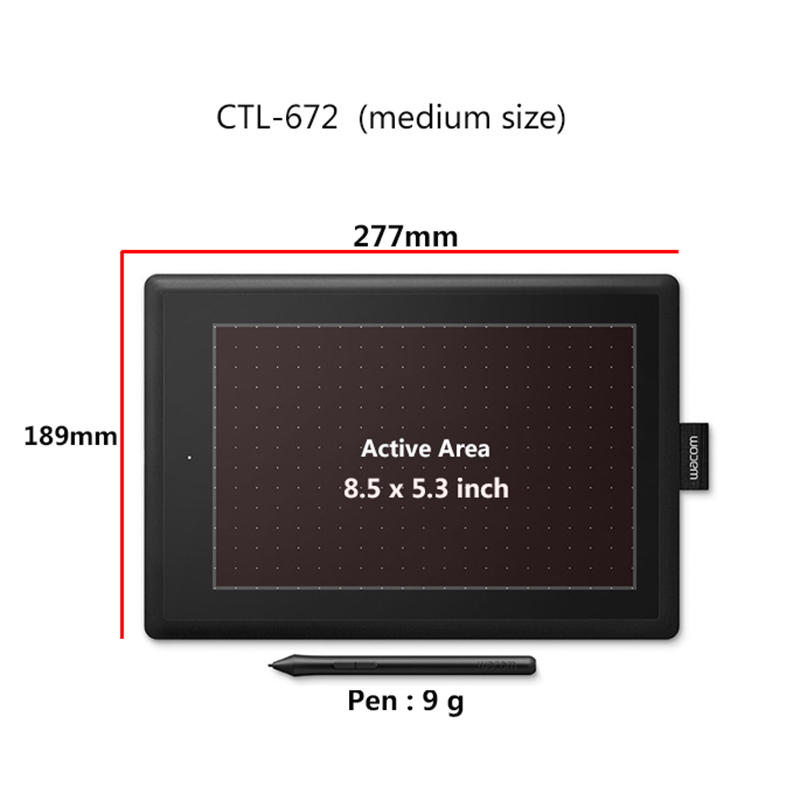 Wacom CTL-672 10.9x7.4 Ins Gra - đánh giá và giá Graphic Tablet Accessories