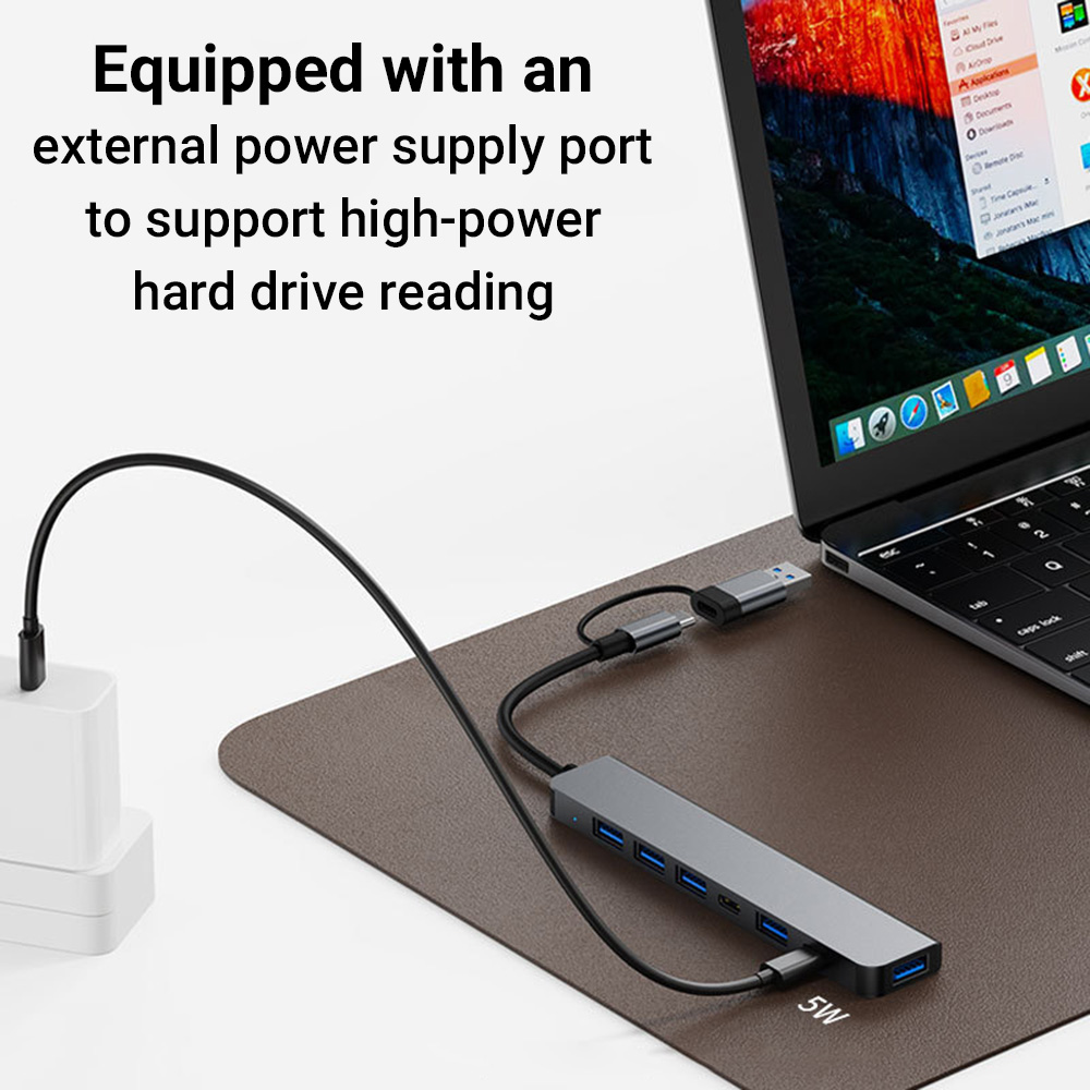 7-in-1 Dual-Head USB-C&USB Doc - đánh giá và giá Tablet Accessories For Students