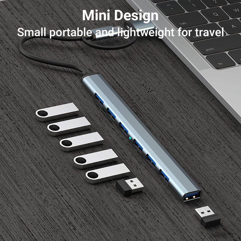 7-in-1 Dual-Head USB-C&USB Doc - đánh giá và giá Tablet Accessories For Students