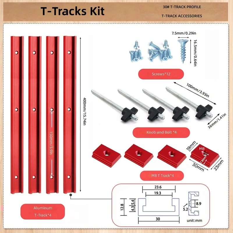 T30 T Slot Slider Set Red Blue - đánh giá và giá Tablet Accessories Set