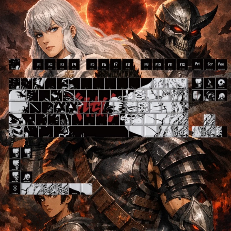 BERSERK Theme Anime Keycap 98  - đánh giá và giá Tablet Accessories Keyboard