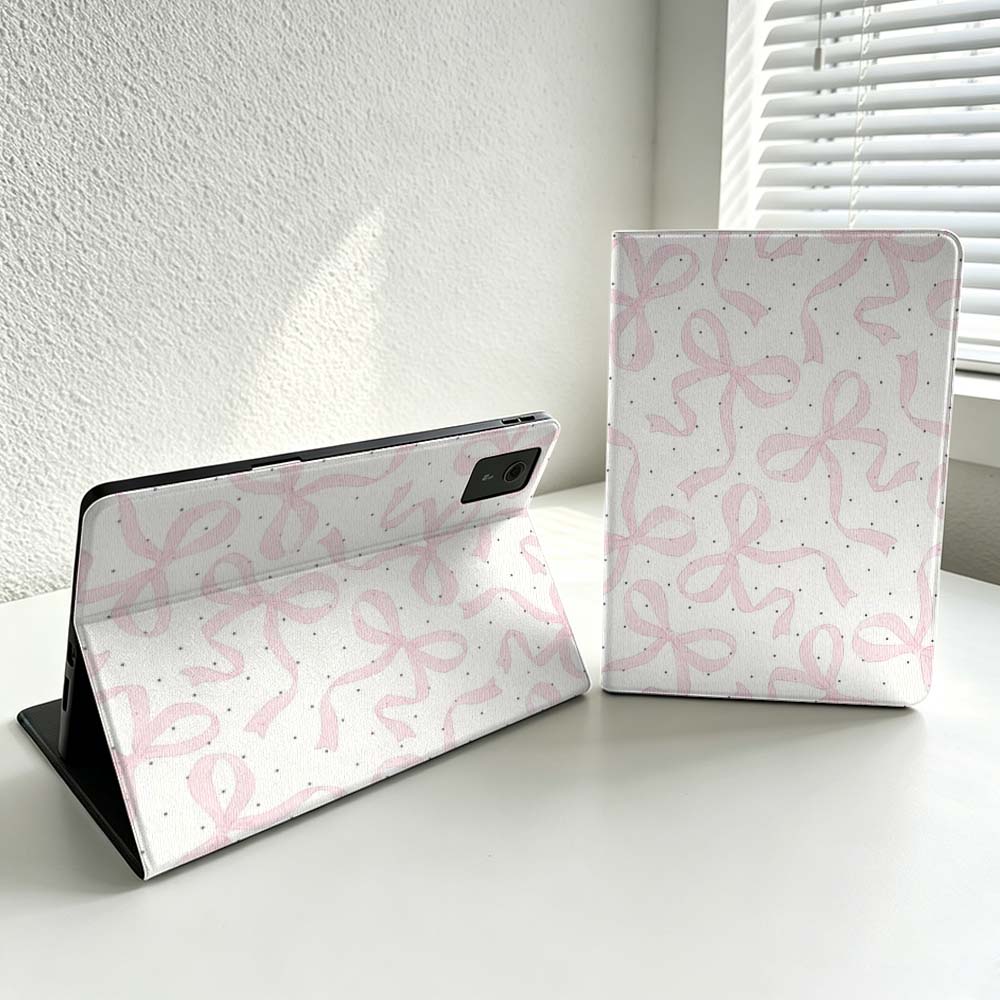 Minimalist Pink Bow Pattern Fo - đánh giá và giá Lenovo Tablet M10 Accessories