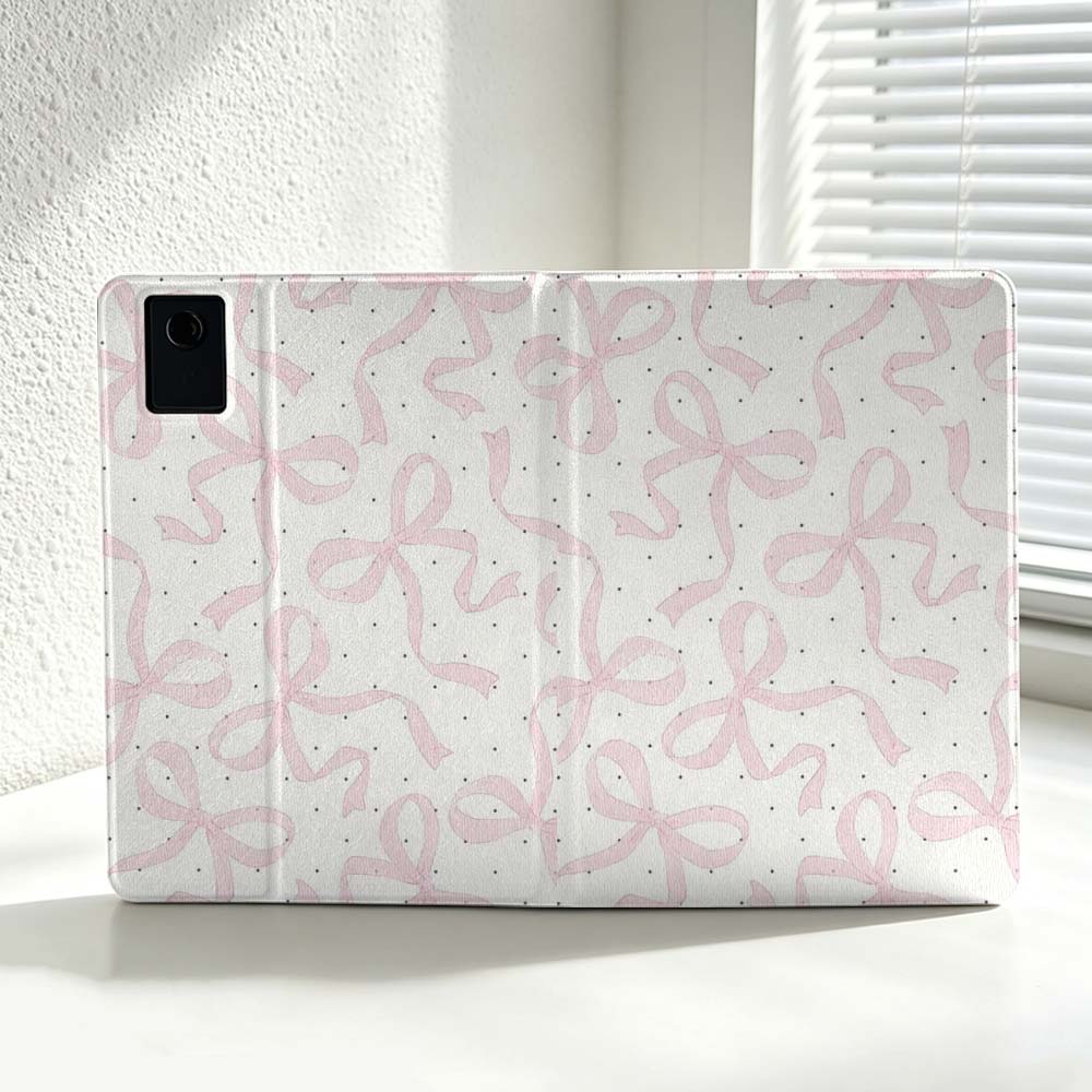 Minimalist Pink Bow Pattern Fo - đánh giá và giá Lenovo Tablet M10 Accessories